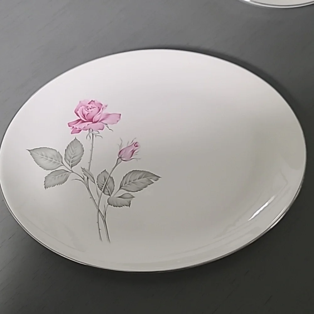 Zylstra Fine Dinning Serving Plate & Bowl Pink Rose Design